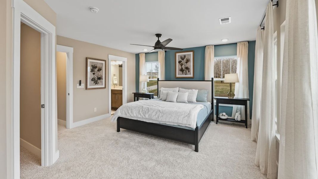 Furnished interior view inside a new home in Saluda Crossing, Piedmont (Image 24). Furnished interior view inside a new home in Saluda Crossing, Piedmont (Image 24).