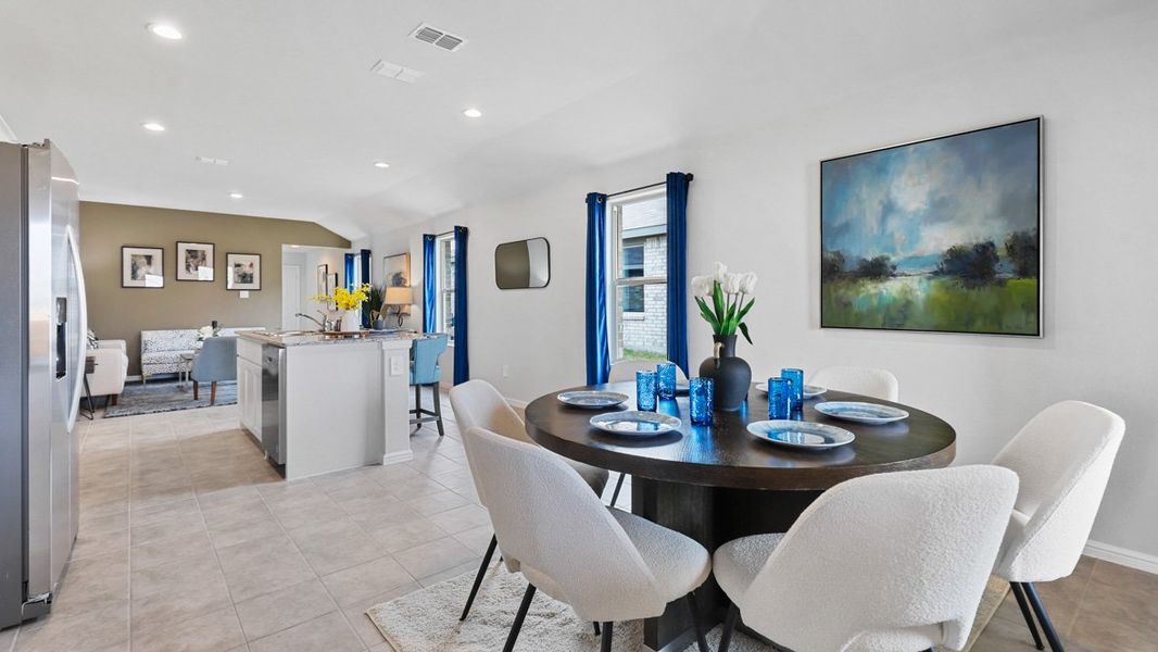 Furnished interior view inside a new home in Monarch at the Meadows, Ponder (Image 12).