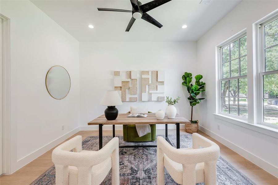 Furnished interior view inside a new home in , Dallas (Image 31).