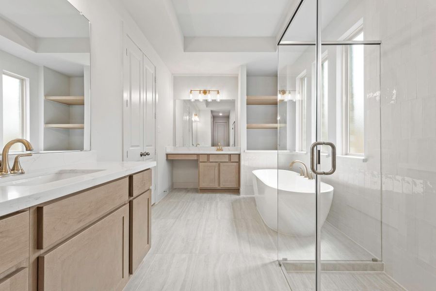 Furnished interior view inside a new home in Bridgeland, Cypress (Image 7).