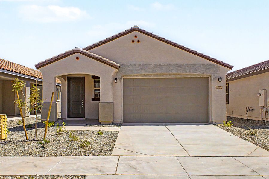 Representative exterior photo of a completed home built from the Ecru by Mattamy Homes in Baker Farms, Phoenix, AZ (Image 17). Representative exterior photo of a completed home built from the Ecru by Mattamy Homes in Baker Farms, Phoenix, AZ (Image 17).