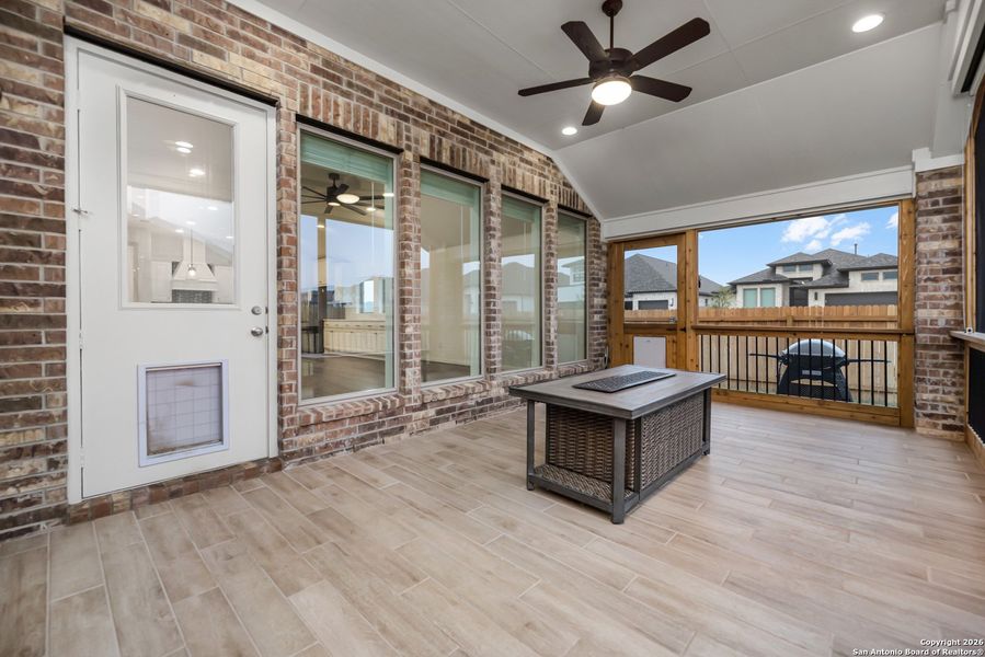 Exterior details and patio area of a home in , Seguin (Image 3). Exterior details and patio area of a home in , Seguin (Image 3).