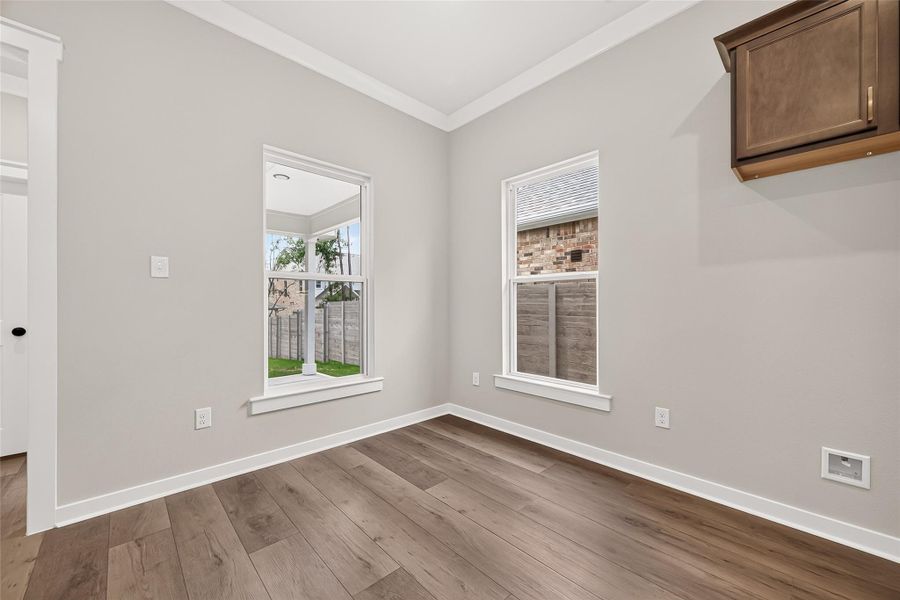 Spacious, unfurnished interior of a new home in Two Step Farm, Montgomery (Image 34). Spacious, unfurnished interior of a new home in Two Step Farm, Montgomery (Image 34).