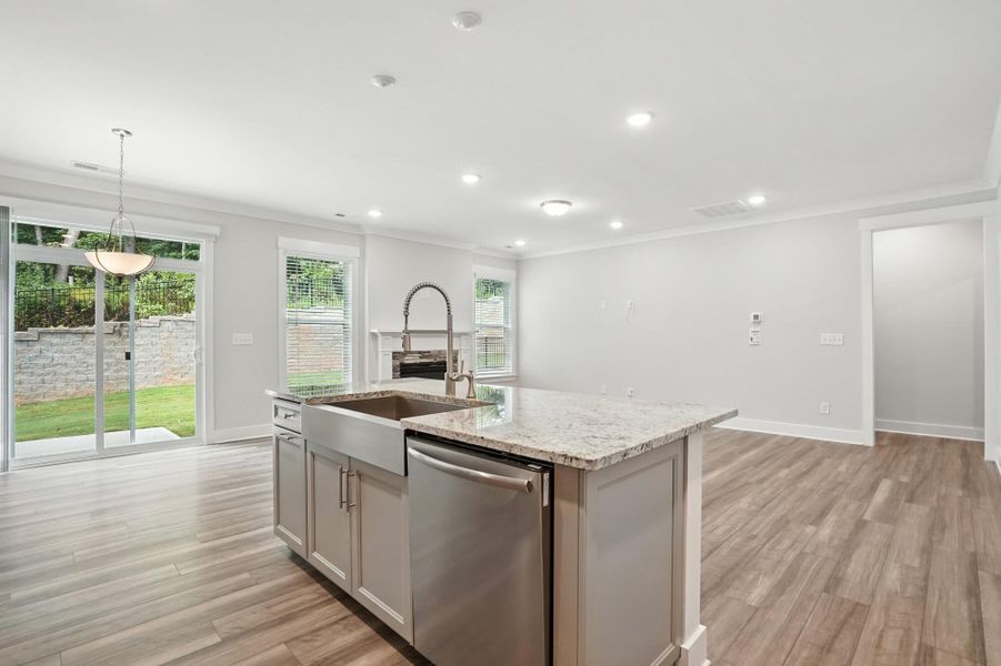 Furnished interior view inside a new home in Villas at Prestwick, Mooresville (Image 12). Furnished interior view inside a new home in Villas at Prestwick, Mooresville (Image 12).