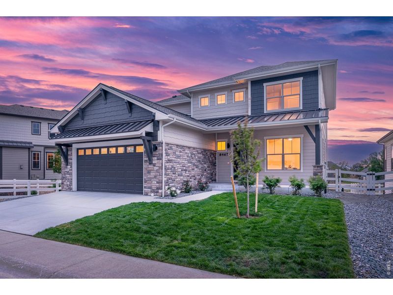 Front exterior of a new home in , Windsor, CO, highlighting curb appeal (Image 29).