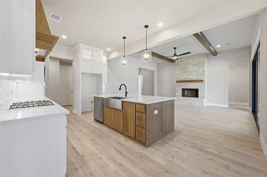 Furnished interior view inside a new home in Escondido Ranches, Poolville (Image 6).