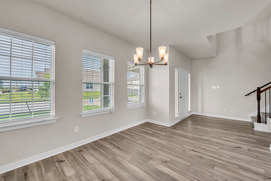Representative unfurnished interior of a home built from the The 3268 by Stylecraft Builders in The Enclave at Park Meadows, Lorena (Image 8). Representative unfurnished interior of a home built from the The 3268 by Stylecraft Builders in The Enclave at Park Meadows, Lorena (Image 8).