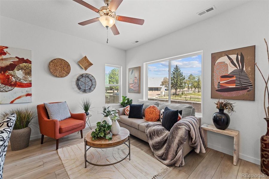 Furnished interior view inside a new home in , Colorado Springs (Image 10).
