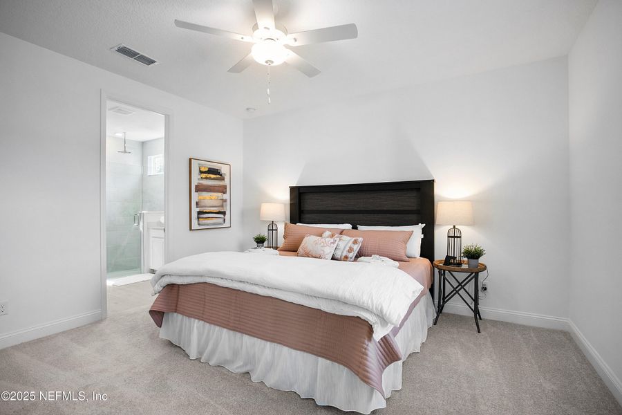 Furnished interior view inside a new home in Stillwater | Active Adult 55+: Stillwater (40s) - Royal Collection, St. Johns (Image 18). Furnished interior view inside a new home in Stillwater | Active Adult 55+: Stillwater (40s) - Royal Collection, St. Johns (Image 18).