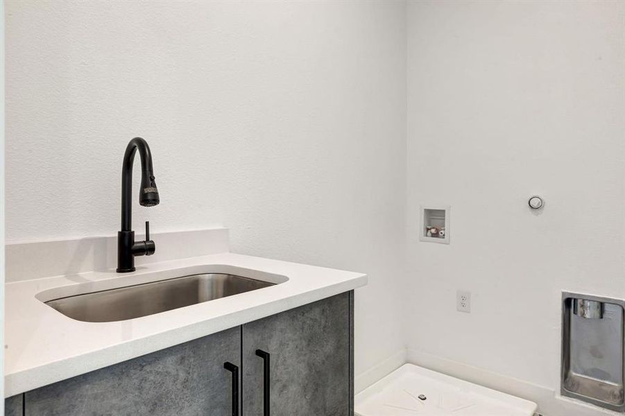 Full-sized Laundry Room with Sink!