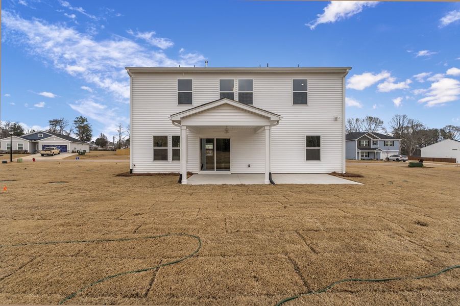 Exterior details and patio area of a home in Fairview Falls, Chesnee (Image 17).