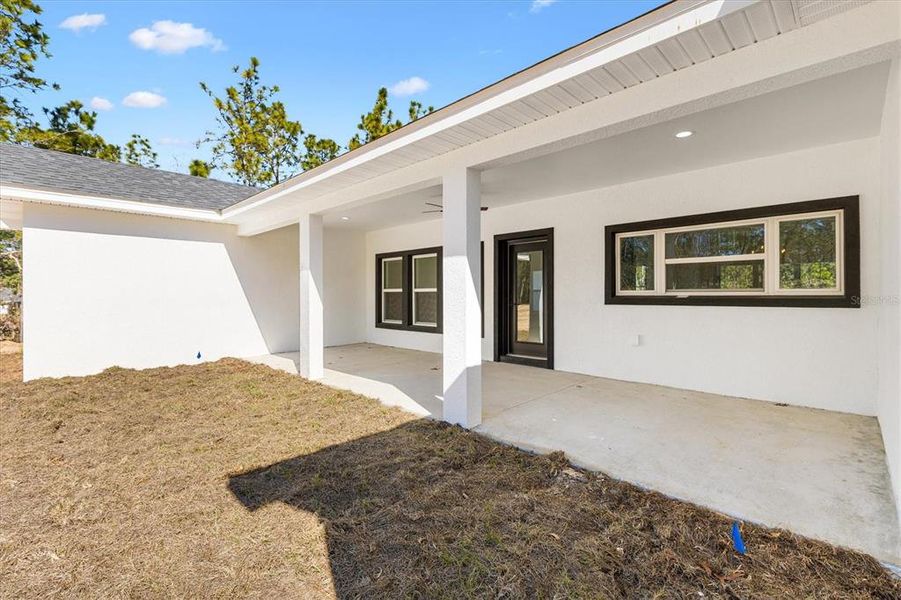 Exterior details and patio area of a home in , Wildwood (Image 23).