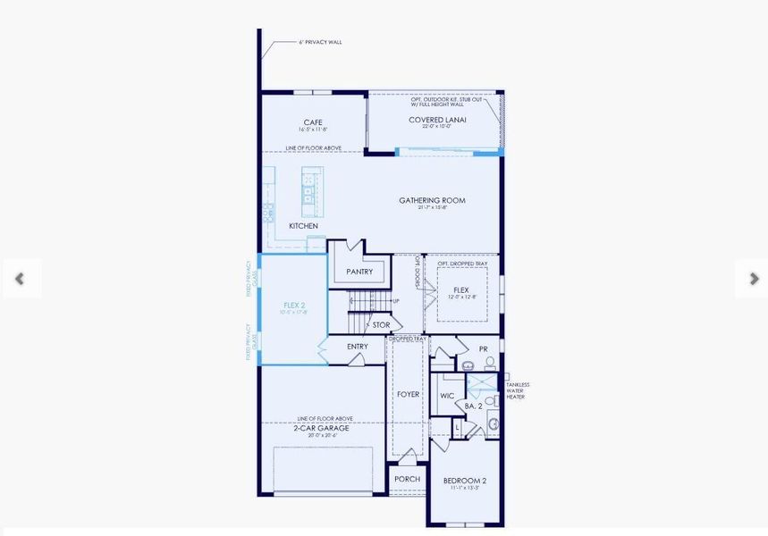 2D floor plan layout of this home in Greyhawk Landing, Lake Worth, FL (Image 2).