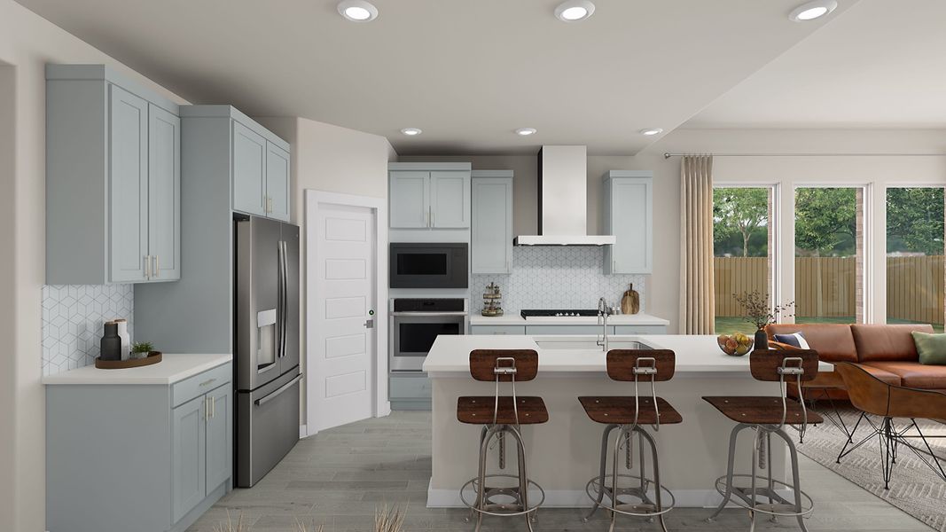 Representative furnished interior of a home built from the Veranda by Tri Pointe Homes in Flora, Hutto (Image 6). Representative furnished interior of a home built from the Veranda by Tri Pointe Homes in Flora, Hutto (Image 6).