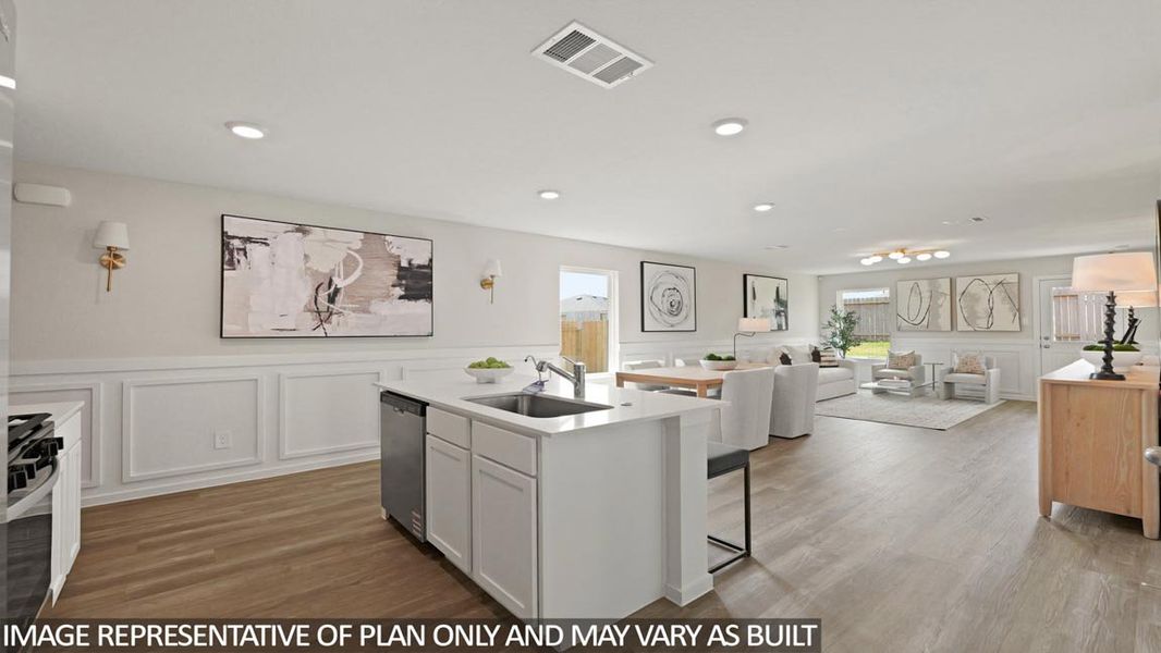 Furnished interior view inside a new home in Porters Mill, New Caney (Image 5).