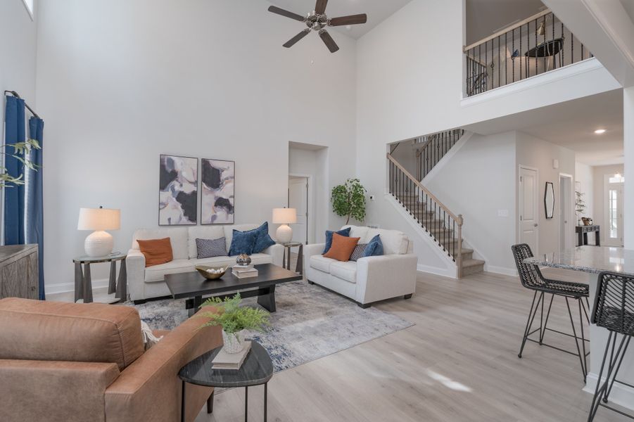 Representative furnished interior of a home built from the 3320 by Adams Homes in Norris Landing, Snellville (Image 11).