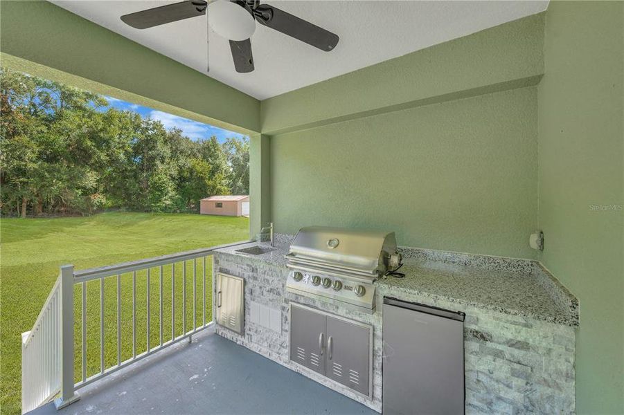 Exterior details and patio area of a home in , Dade City (Image 28).