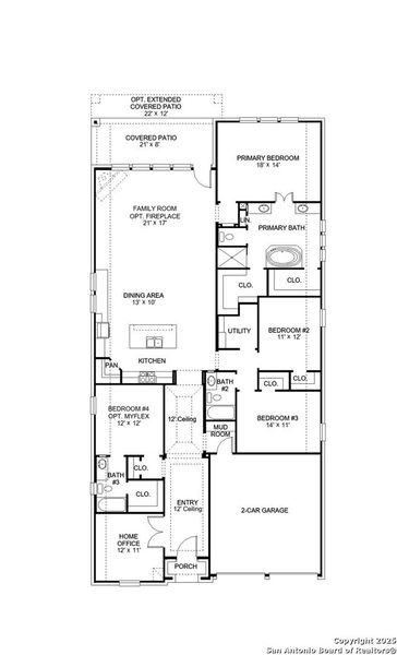 2D floor plan layout of this home in Haby Hill 50', San Antonio, TX (Image 3). 2D floor plan layout of this home in Haby Hill 50', San Antonio, TX (Image 3).