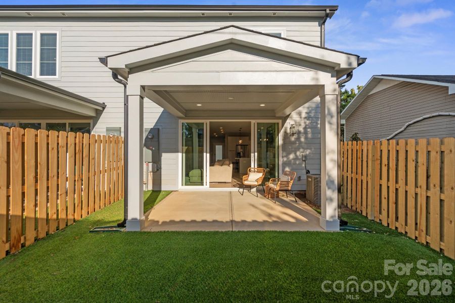 Exterior details and patio area of a home in , Charlotte (Image 3). Exterior details and patio area of a home in , Charlotte (Image 3).