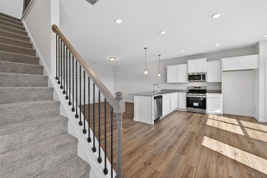 Spacious, unfurnished interior of a new home in Townes At The Stiles, Cartersville (Image 10).