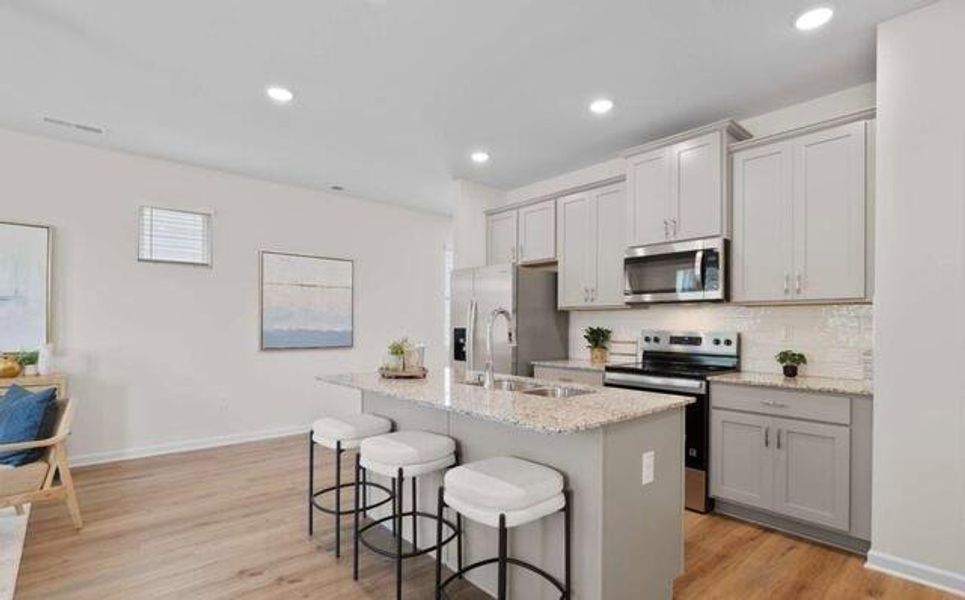 Furnished interior view inside a new home in Walden Park - The Retreat, Jonesboro (Image 5). Furnished interior view inside a new home in Walden Park - The Retreat, Jonesboro (Image 5).