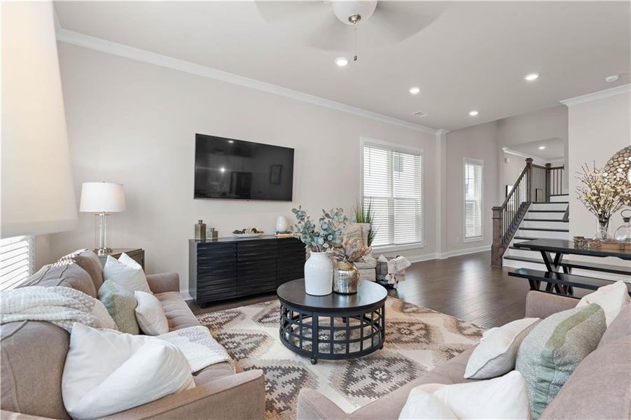 Furnished interior view inside a new home in Palisades Single Family, Cumming (Image 9).