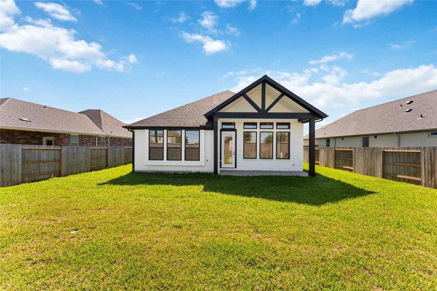 Exterior details and patio area of a home in Arabella on the Prairie, Richmond (Image 3).