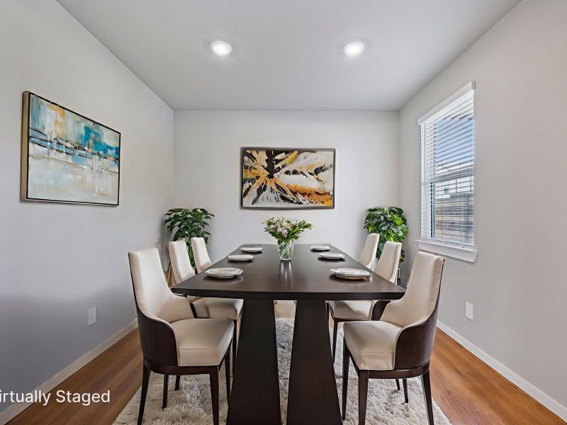 Furnished interior view inside a new home in Spring Brook Village - City Series, Houston (Image 4).