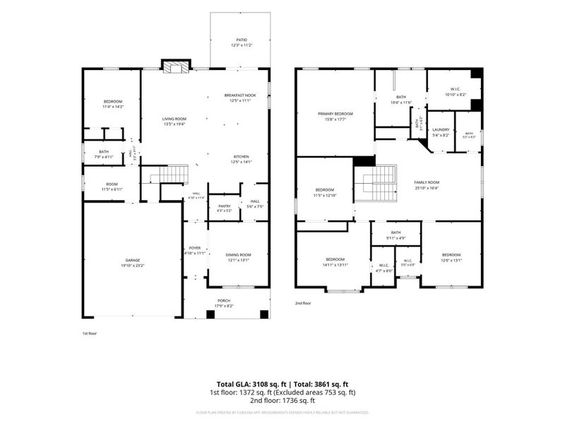 2D floor plan layout of this home in Summerlin, Mooresville, NC (Image 5).