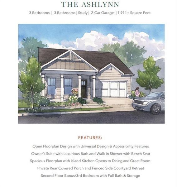 Front exterior of a new home in , Hiram, GA, highlighting curb appeal (Image 22).