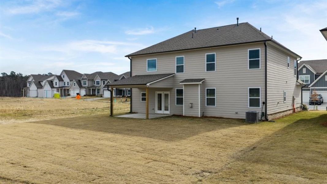 Exterior details and patio area of a home in Hamptons at Riverwood East, Dallas (Image 25). Exterior details and patio area of a home in Hamptons at Riverwood East, Dallas (Image 25).