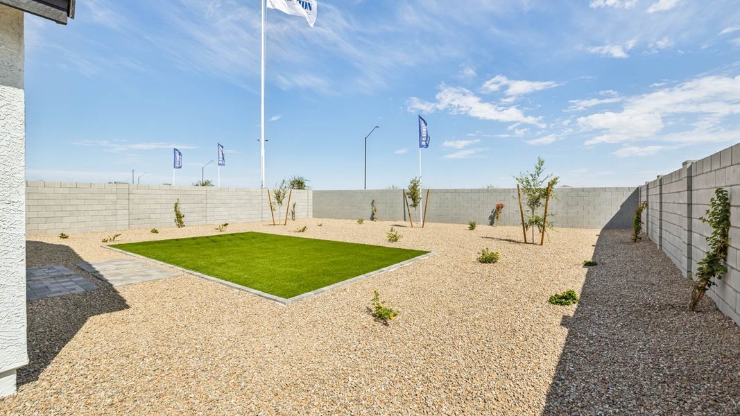 Exterior details and patio area of a home in Remington, Buckeye (Image 21).