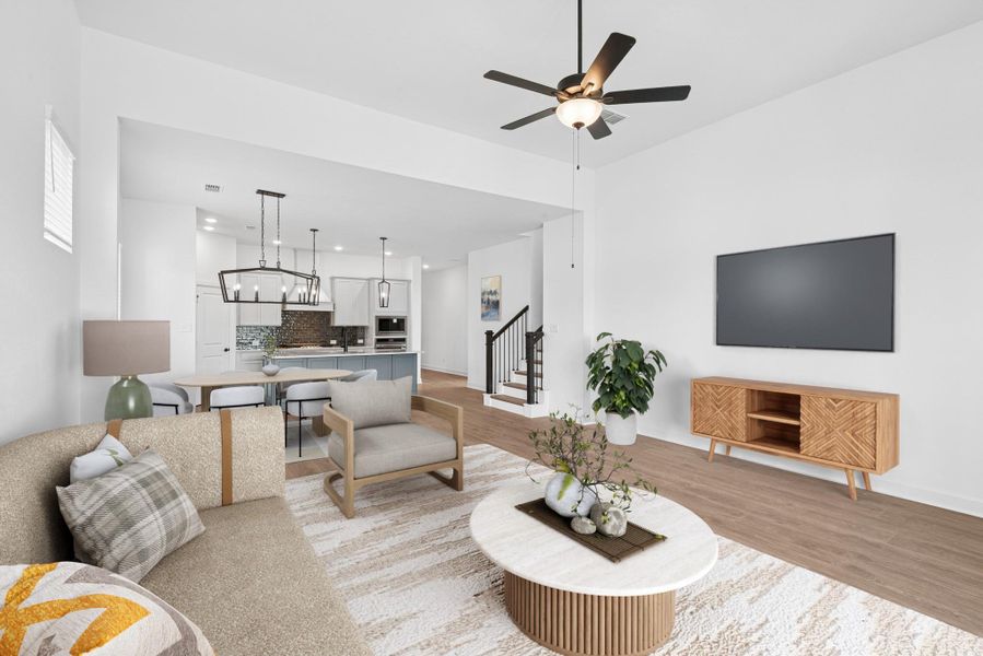 Virtually staged to give you the visual you need to see furniture placement and how the home can live.