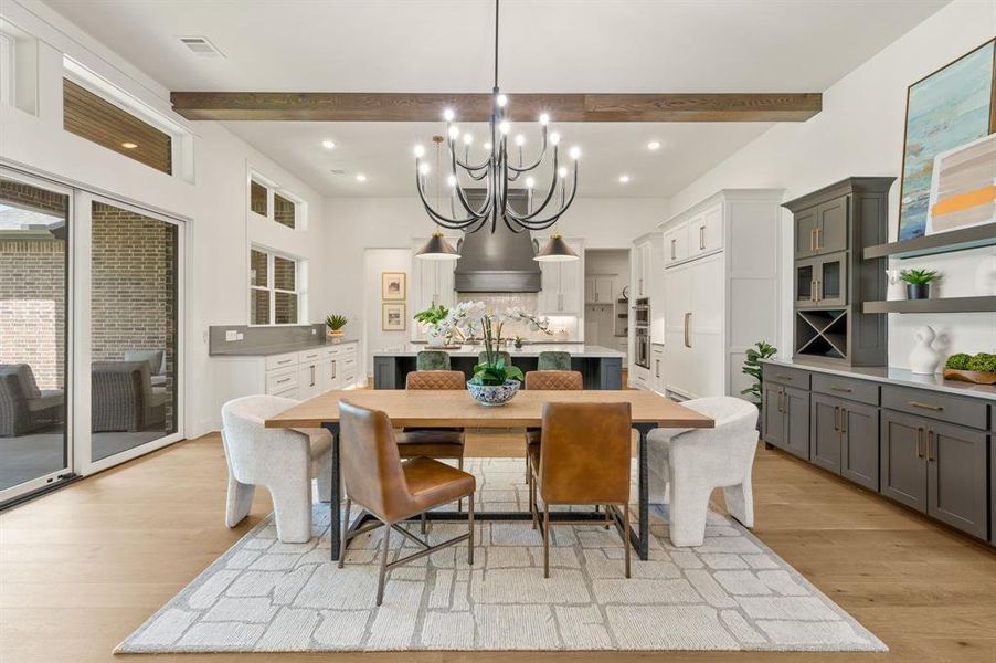 Furnished interior view inside a new home in The Resort on Eagle Mt. Lake, Fort Worth (Image 13).