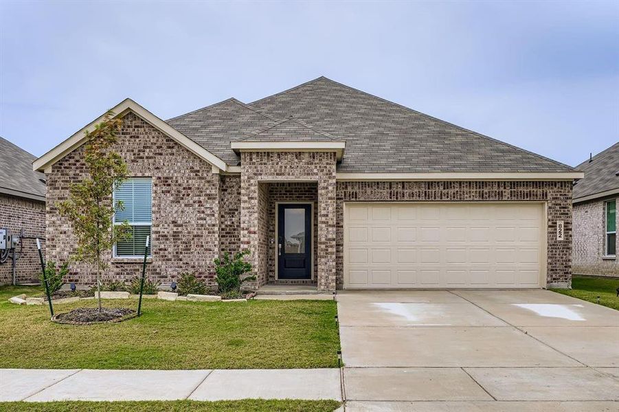 Front exterior of a new home in Cypress Creek, Princeton, TX, highlighting curb appeal (Image 1). Front exterior of a new home in Cypress Creek, Princeton, TX, highlighting curb appeal (Image 1).
