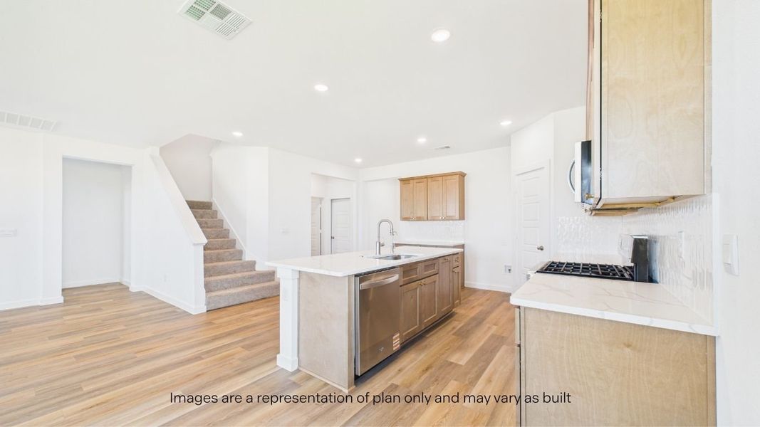 Furnished interior view inside a new home in Viridian, Lubbock (Image 9).