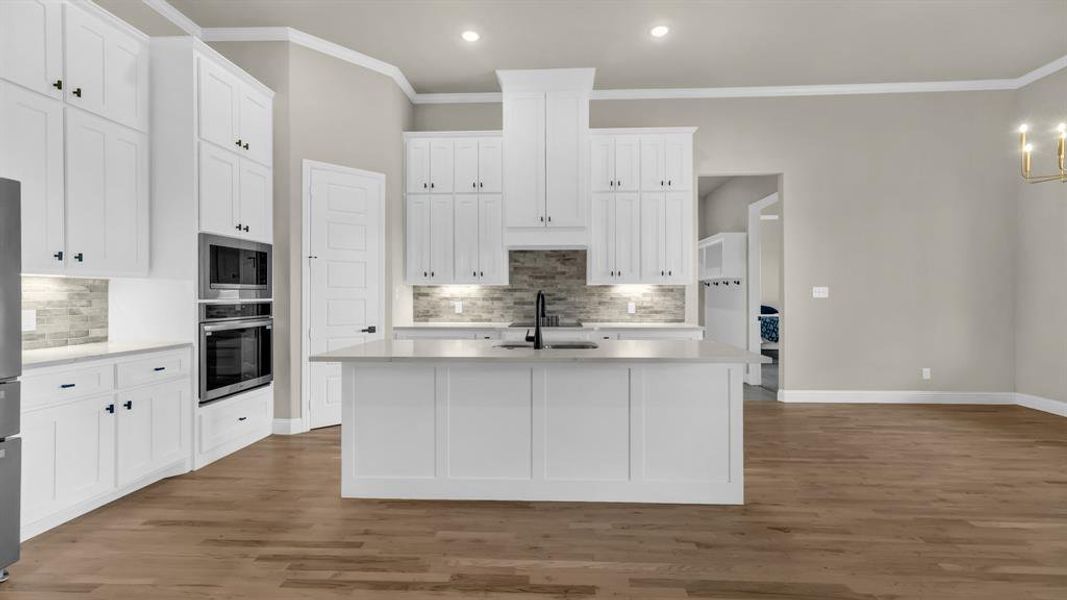 Furnished interior view inside a new home in Dry Creek East, Poolville (Image 9).