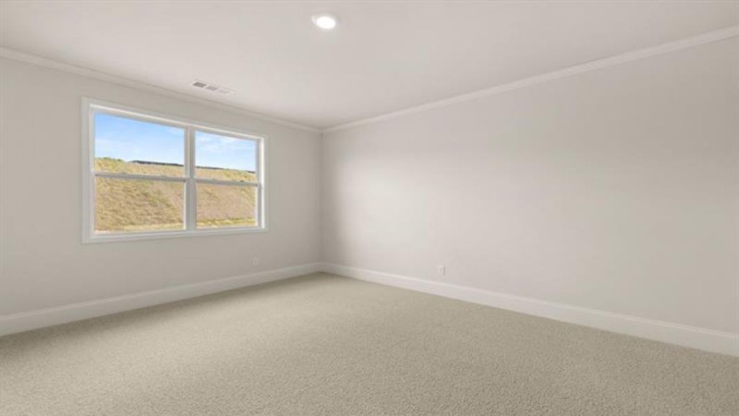 Spacious, unfurnished interior of a new home in Hamptons at Riverwood North, Dallas (Image 53).