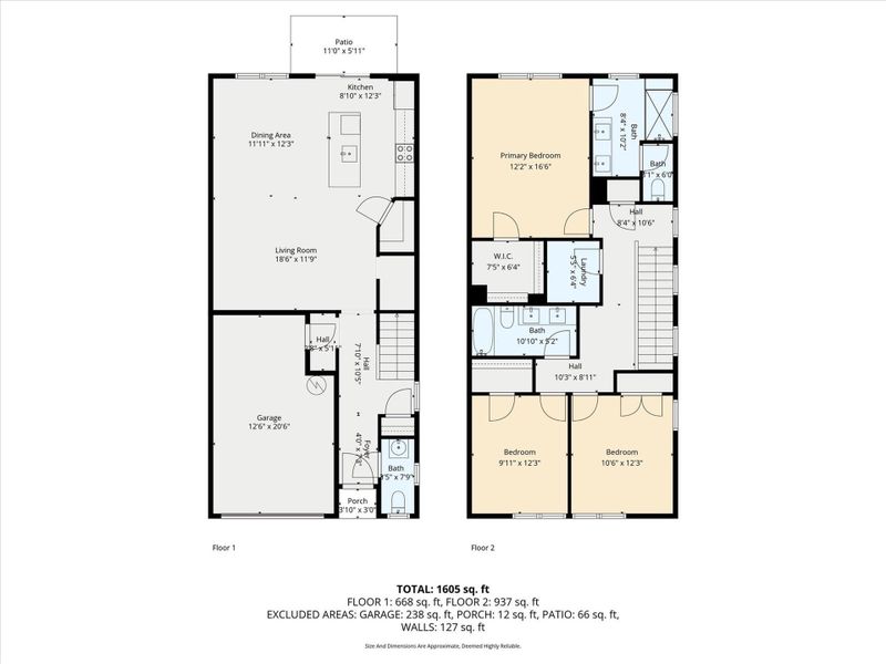 2D floor plan layout of this home in , Charlotte, NC (Image 6).