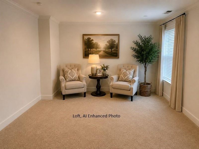 Furnished interior view inside a new home in Park at Ansleigh Farms, Dallas (Image 13).