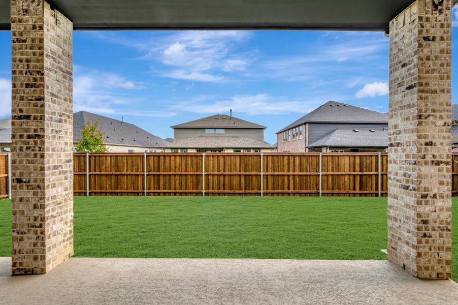 Exterior details and patio area of a home in The Ridge at Northlake, Northlake (Image 3).