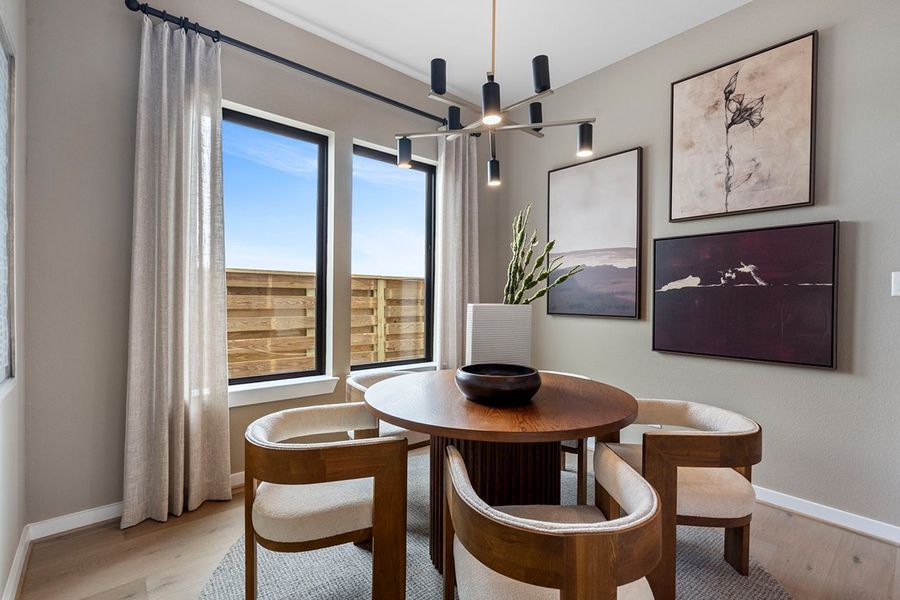 Furnished interior view inside a new home in Austin Point, Richmond (Image 32).