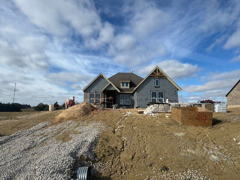 In-progress construction of a new home in Creekview Addition, Van Alstyne, TX (Image 3).