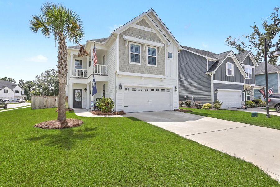 Front exterior of a new home in , Johns Island, SC, highlighting curb appeal (Image 23).