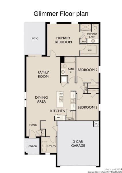 2D floor plan layout of this home in Saddlebrook Ranch, Schertz, TX (Image 2). 2D floor plan layout of this home in Saddlebrook Ranch, Schertz, TX (Image 2).