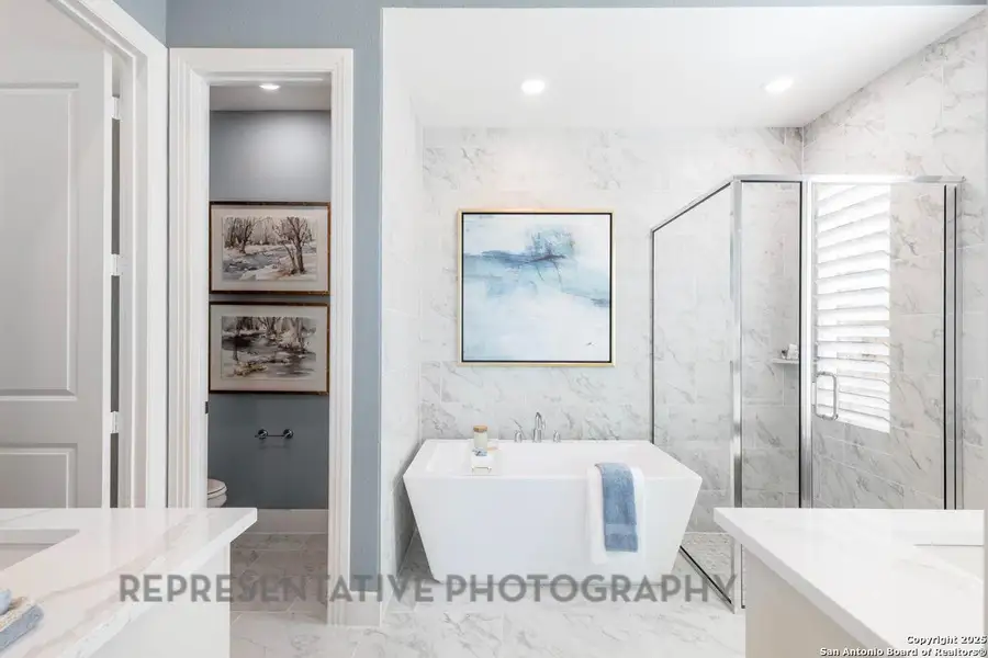 Furnished interior view inside a new home in Mayfair: 50ft. lots, New Braunfels (Image 4). Furnished interior view inside a new home in Mayfair: 50ft. lots, New Braunfels (Image 4).