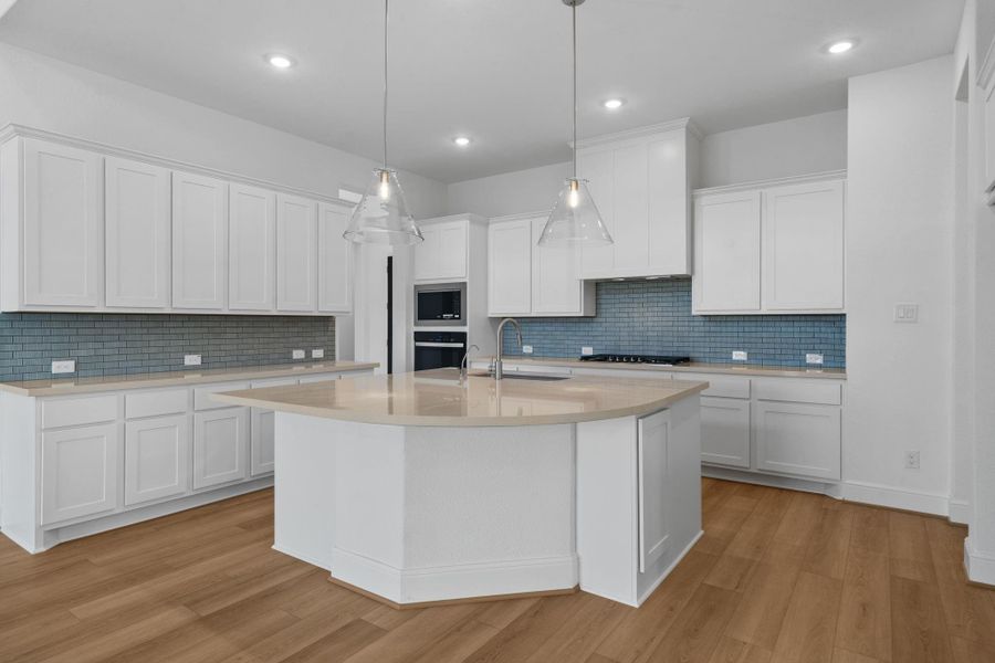 Furnished interior view inside a new home in Dunham Pointe 70', Cypress (Image 8).