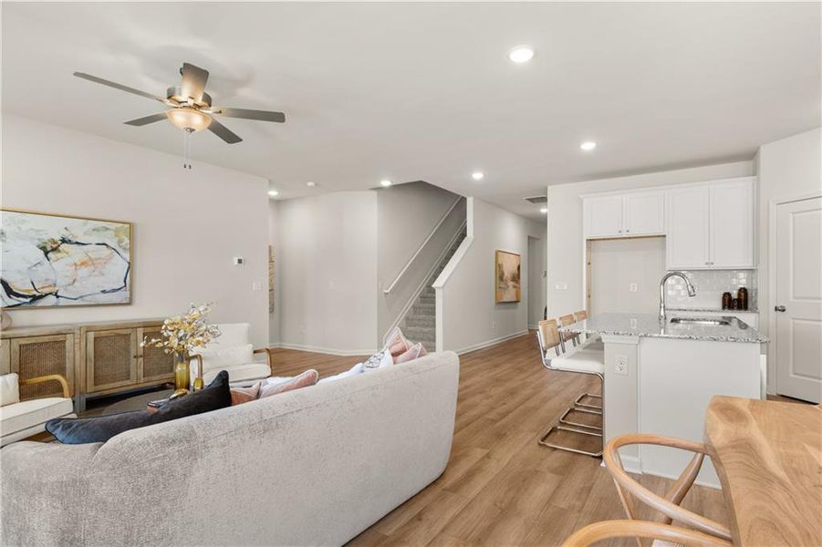 Furnished interior view inside a new home in Hillbrooke Preserve, Conyers (Image 12).