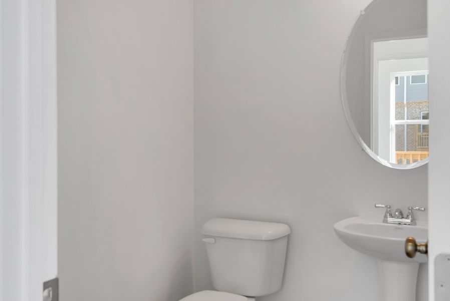 Spacious guest bath on second floor