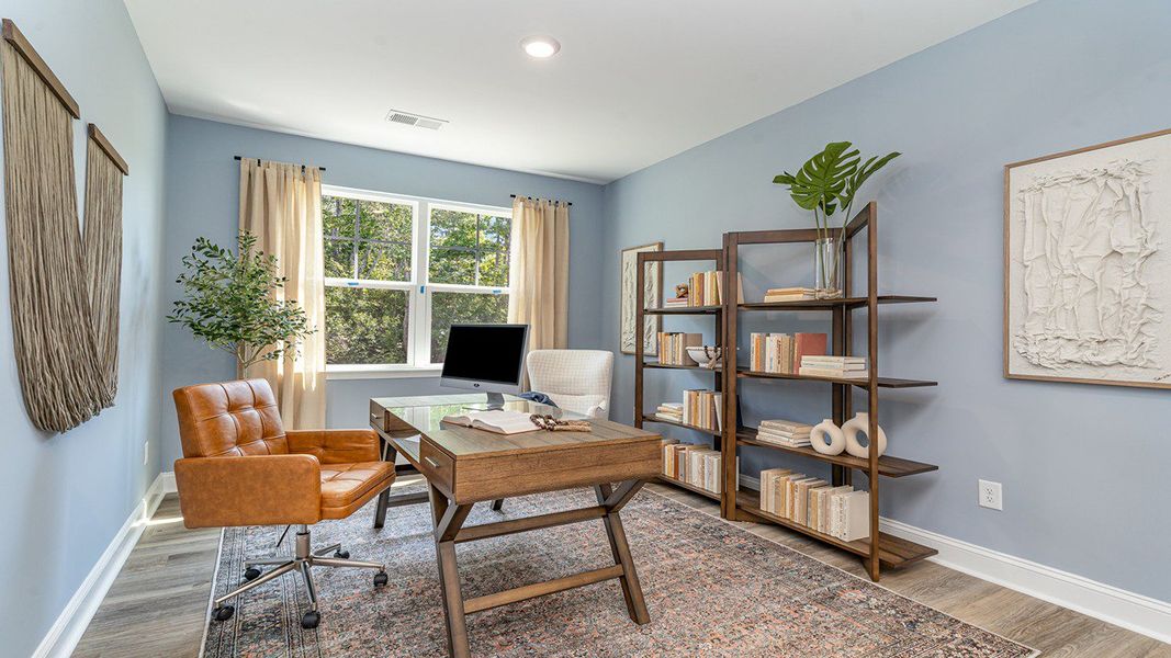 Furnished interior view inside a new home in The Bluffs at Mill Creek, Florence (Image 11).